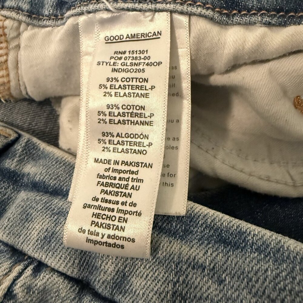 GOOD AMERICAN Good Legs Straight High Rise Jeans Size 18‎ GLSNF740OP - Picture 4 of 10